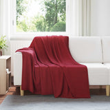 Vidaxl kleden 24 pcs bordeaux rood 200 x 150 cm fleece