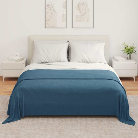 Vidaxl kleden 6 st marineblauw 280 x 210 cm 4.74 kg fleece