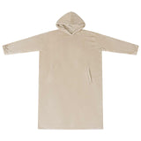 Vidaxl deken hoodie beige l flanel