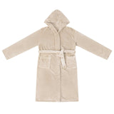Vidaxl badjas hoodie beige xxl flanel