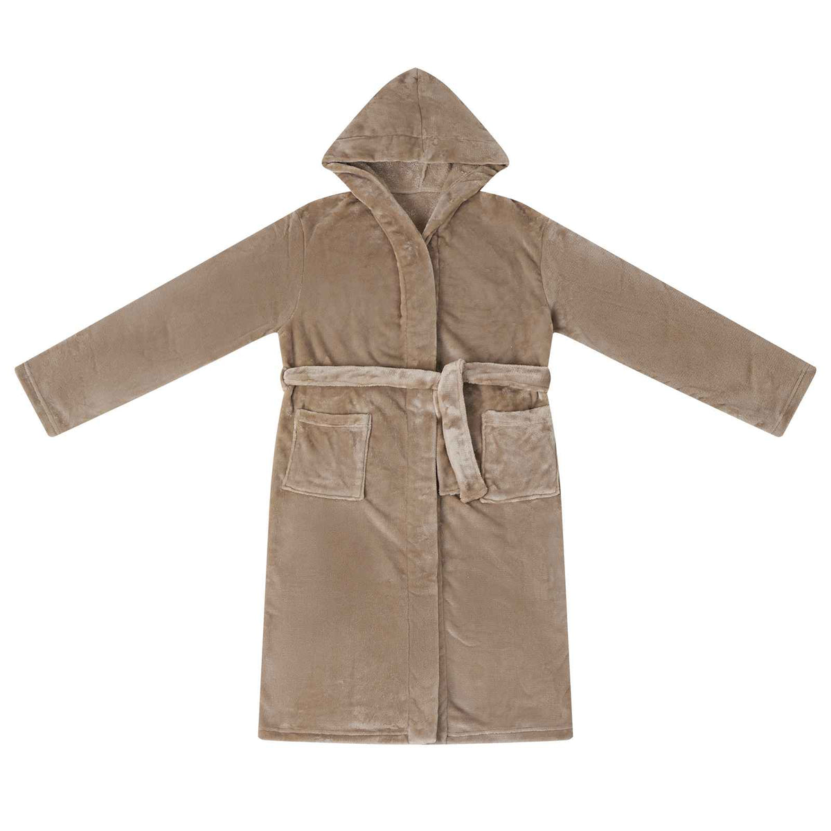 Vidaxl badjas hoodie camel xxxl flanel