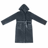 Vidaxl badjas hoodie marineblauw xxl flanel