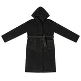 Vidaxl badjas hoodie zwart xxl flanel