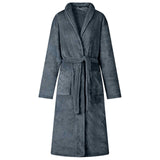 Vidaxl badjas zonder kap marineblauw xl flanel
