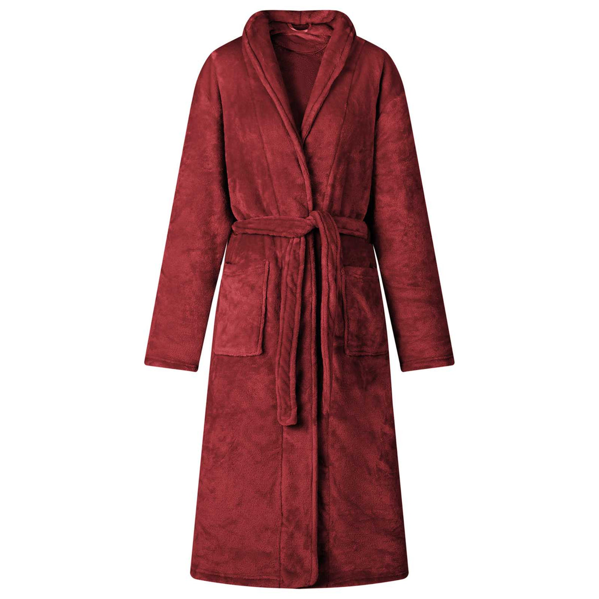 Vidaxl badjas zonder kap bordeaux rood m flanel