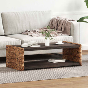 Vidaxl salontafel naturel 110 x 55 x 35 cm massief mahoniehout