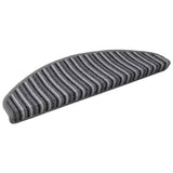 Vidaxl zelfklevende trapmatten 15 pcs grijs 65 x 21 x 4 cm