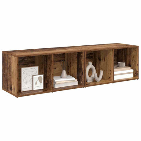 Vidaxl tv-meubelset 2 st oud hout bewerkt hout