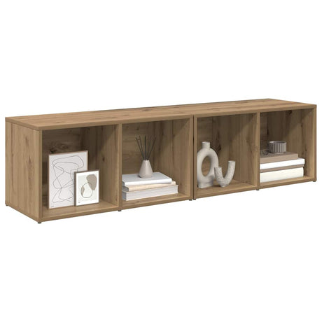 Vidaxl tv-meubelset 2 st artisan eiken bewerkt hout