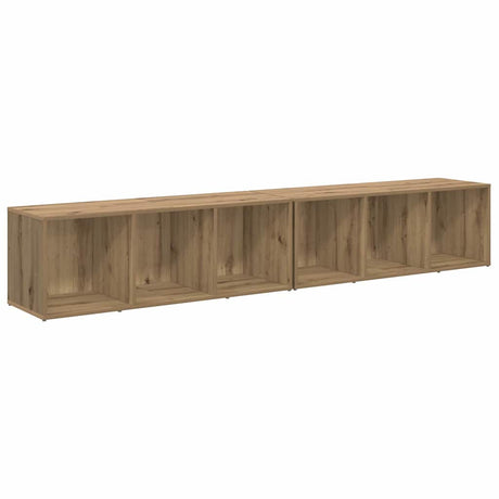 Vidaxl tv-meubelset 2 st artisan eiken bewerkt hout