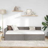 Vidaxl hoekbedframe taupe 80 x 200 cm stof