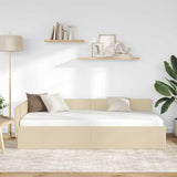 Vidaxl hoekbedframe crème 90 x 190 cm stof