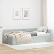 Vidaxl hoekbedframe lichtgrijs 80 x 200 cm fluweel