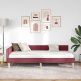 Vidaxl hoekbedframe wijnrood 90 x 190 cm stof