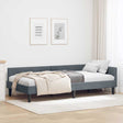 Vidaxl hoekbedframe donkergrijs 80 x 200 cm fluweel