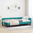 Vidaxl hoekbedframe turquoise 80 x 200 cm fluweel