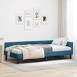 Vidaxl hoekbedframe met hoofdeinde blauw 90 cm x 190 cm fluweel