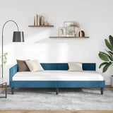 Vidaxl hoekbedframe blauw 100 x 200 cm fluweel