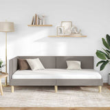 Vidaxl hoekbedframe taupe 90 x 190 cm stof