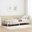 Vidaxl hoekbedframe crème 90 x 200 cm stof