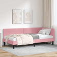 Vidaxl hoekbedframe roze 80 x 200 cm fluweel