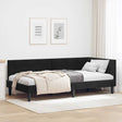 Vidaxl hoekbedframe zwart 80 x 200 cm fluweel