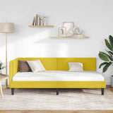 Vidaxl hoekbedframe met hoofdeinde geel 80 cm x 200 cm fluweel