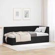 Vidaxl hoekbedframe zwart 90 x 190 cm fluweel