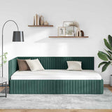 Vidaxl hoekbedframe donkergroen 100 x 200 cm fluweel
