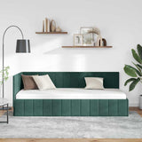 Vidaxl hoekbedframe donkergroen 80 x 200 cm fluweel