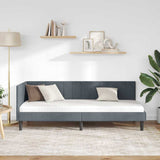 Vidaxl hoekbedframe donkergrijs 80 x 200 cm fluweel