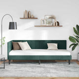 Vidaxl hoekbedframe donkergroen 80 x 200 cm fluweel