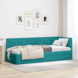 Vidaxl hoekbedframe turquoise 80 x 200 cm fluweel