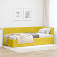 Vidaxl hoekbedframe geel 90 x 200 cm fluweel