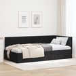 Vidaxl hoekbedframe zwart 100 x 200 cm fluweel