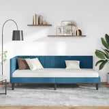 Vidaxl hoekbedframe blauw 80 x 200 cm fluweel