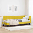 Vidaxl hoekbedframe geel 80 x 200 cm fluweel
