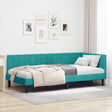 Vidaxl hoekbedframe turquoise 90 x 190 cm fluweel
