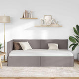 Vidaxl hoekbedframe taupe 90 x 200 cm stof