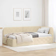 Vidaxl hoekbedframe crème 90 x 190 cm stof