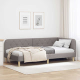 Vidaxl hoekbedframe taupe 90 x 190 cm stof