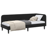 Vidaxl hoekbedframe zwart 80 x 200 cm fluweel
