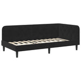 Vidaxl hoekbedframe zwart 100 x 200 cm fluweel