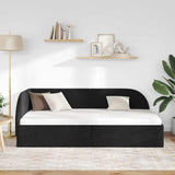Vidaxl hoekbedframe zwart 90 x 190 cm fluweel