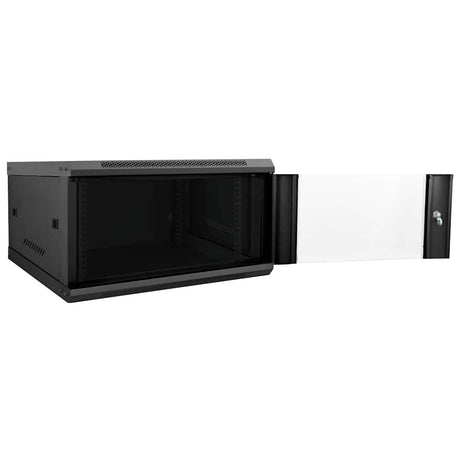 Vidaxl netwerk kabinet met opslag zwart 60 x 60 x 35 cm staal