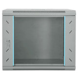 Vidaxl netwerk kabinet met opslag grijs 60 x 45 x 50 cm staal