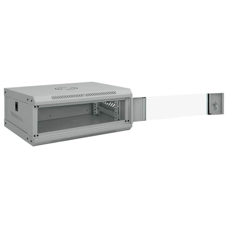 Vidaxl netwerk kabinet met opslag grijs 53 x 35 x 21 cm staal