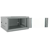 Vidaxl netwerk kabinet met opslag grijs 53 x 60 x 30 cm staal
