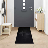 Vidaxl keuken vloerkleed zwart 300 x 60 cm 100% polyamide wasbaar