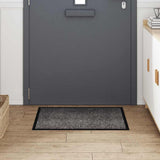 Vidaxl deurmat lichtgrijs 60 x 40 x 1.2 cm teddy stof